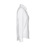 THC TOKYO WOMEN WH. Chemise oxford à manches longues pour femmes. Couleur blanche – Image 4