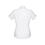 THC LONDON WOMEN WH. Chemise oxford à manches courtes pour femmes. Couleur blanche – Image 3