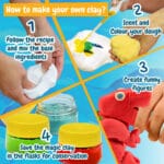 Modeling Dough Factory Kit III. Jeu éducatif livré avec un sac cadeau en papier kraft (100 g/m²) – Image 7