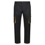 VL HYPNOS. Pantalon sergé, bicolore, multipoches (200g/m²), en coton (35%) et polyester (65%) – Image 3