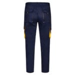 VL HYPNOS. Pantalon sergé, bicolore, multipoches (200g/m²), en coton (35%) et polyester (65%) – Image 7