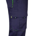 VL HYPNOS. Pantalon sergé, bicolore, multipoches (200g/m²), en coton (35%) et polyester (65%) – Image 60
