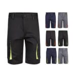 VL HEMERA. Bermuda stretch bicolore, multipoches (240g/m²), en coton (46%), EME (38%) et polyester (16%)