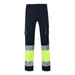 VL ZEUS LARGE. Pantalon stretch multipoches bicolore (240g/m²), en coton (46%), EME (38%) et polyester (16%) – Image 2