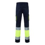 VL ZEUS LARGE. Pantalon stretch multipoches bicolore (240g/m²), en coton (46%), EME (38%) et polyester (16%)