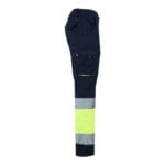 VL ZEUS LARGE. Pantalon stretch multipoches bicolore (240g/m²), en coton (46%), EME (38%) et polyester (16%) – Image 4