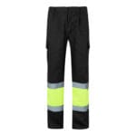 VL ATHENA. Pantalon bicolore en sergé (210g/m²), doublé, multi-poches, en coton (20%) et polyester (80%) – Image 3