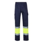 VL ATHENA. Pantalon bicolore en sergé (210g/m²), doublé, multi-poches, en coton (20%) et polyester (80%) – Image 9