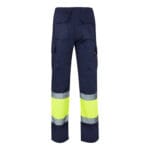 VL ATHENA. Pantalon bicolore en sergé (210g/m²), doublé, multi-poches, en coton (20%) et polyester (80%) – Image 2
