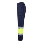 VL ATHENA. Pantalon bicolore en sergé (210g/m²), doublé, multi-poches, en coton (20%) et polyester (80%) – Image 10