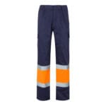VL ATHENA. Pantalon bicolore en sergé (210g/m²), doublé, multi-poches, en coton (20%) et polyester (80%) – Image 32