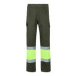 VL ATHENA. Pantalon bicolore en sergé (210g/m²), doublé, multi-poches, en coton (20%) et polyester (80%) – Image 44
