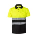 VL CUPID. Polo piqué bicolore (160g/m²) à manches courtes, en polyester (100%) – Image 4