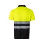 VL CUPID. Polo piqué bicolore (160g/m²) à manches courtes, en polyester (100%) – Image 2