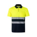 VL CUPID. Polo piqué bicolore (160g/m²) à manches courtes, en polyester (100%) – Image 8