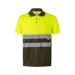 VL CUPID. Polo piqué bicolore (160g/m²) à manches courtes, en polyester (100%) – Image 38
