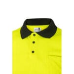 VL CUPID LARGE. Polo bicolore (160g/m²) à manches courtes, en polyester (100%) – Image 4