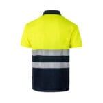 VL CUPID LARGE. Polo bicolore (160g/m²) à manches courtes, en polyester (100%) – Image 7