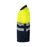 VL CUPID LARGE. Polo bicolore (160g/m²) à manches courtes, en polyester (100%) – Image 8