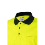VL CUPID LARGE. Polo bicolore (160g/m²) à manches courtes, en polyester (100%) – Image 9