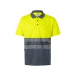 VL CUPID LARGE. Polo bicolore (160g/m²) à manches courtes, en polyester (100%) – Image 17
