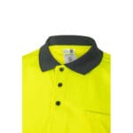 VL CUPID LARGE. Polo bicolore (160g/m²) à manches courtes, en polyester (100%) – Image 20