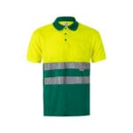 VL CUPID LARGE. Polo bicolore (160g/m²) à manches courtes, en polyester (100%) – Image 22