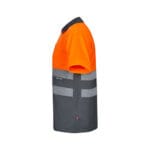 VL CUPID LARGE. Polo bicolore (160g/m²) à manches courtes, en polyester (100%) – Image 34