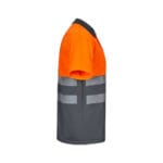 VL CUPID LARGE. Polo bicolore (160g/m²) à manches courtes, en polyester (100%) – Image 35