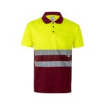 VL CUPID LARGE. Polo bicolore (160g/m²) à manches courtes, en polyester (100%) – Image 41