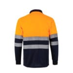 VL VULCAN. Polo bicolore (160g/m²) à manches longues, en polyester (100%) – Image 29