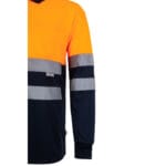 VL VULCAN. Polo bicolore (160g/m²) à manches longues, en polyester (100%) – Image 32