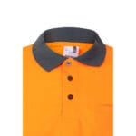 VL VULCAN. Polo bicolore (160g/m²) à manches longues, en polyester (100%) – Image 36