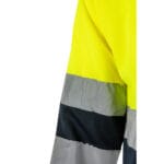 VL VULCAN LARGE. Polo bicolore (160g/m²) à manches longues, en polyester (100%) – Image 10