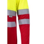 VL VULCAN LARGE. Polo bicolore (160g/m²) à manches longues, en polyester (100%) – Image 15