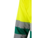 VL VULCAN LARGE. Polo bicolore (160g/m²) à manches longues, en polyester (100%) – Image 25