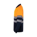 VL VULCAN LARGE. Polo bicolore (160g/m²) à manches longues, en polyester (100%) – Image 28