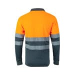 VL VULCAN LARGE. Polo bicolore (160g/m²) à manches longues, en polyester (100%) – Image 32