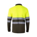 VL VULCAN LARGE. Polo bicolore (160g/m²) à manches longues, en polyester (100%) – Image 37