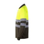 VL VULCAN LARGE. Polo bicolore (160g/m²) à manches longues, en polyester (100%) – Image 38