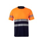 VL BASTET. T-shirt piqué bicolore (150g/m²), en coton (55%) et polyester (45%) – Image 12