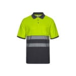 VL ACHELOUS. Polo piqué bicolore (150g/m²) à manches courtes, en coton (55%) et polyester (45%) – Image 8