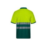 VL ACHELOUS. Polo piqué bicolore (150g/m²) à manches courtes, en coton (55%) et polyester (45%) – Image 12