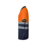 VL ACHELOUS. Polo piqué bicolore (150g/m²) à manches courtes, en coton (55%) et polyester (45%) – Image 16