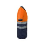 VL ACHELOUS. Polo piqué bicolore (150g/m²) à manches courtes, en coton (55%) et polyester (45%) – Image 17