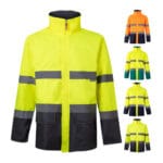 VL THEMIS. Parka bicolore (190g/m²), en polyester (100%), avec enduction PU