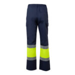 VL ARTEMIS. Pantalon bicolore en sergé (190g/m²), en coton (20%) et polyester (80%) – Image 2