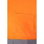 VL PLUTO. Polo piqué bicolore (150g/m²) à manches longues, en coton (55%) et polyester (45%) – Image 20
