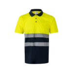 VL FORTUNA. Polo Bird-eye (140g/m²) à manches courtes, en polyester (100%) – Image 3