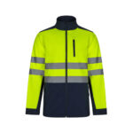 VL HESTIA LARGE. Veste soft shell bicolore (280g/m²), doublée polaire et membrane TPU, en polyester (96%) et élasthanne (4%) – Image 2